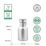 Pure Design – 350 ml Edelstahl Trinkflasche in Geschenk Verpackung - 2
