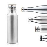Pure Design - 1000 ml Edelstahl Trinkflasche in Geschenk Verpackung