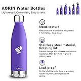 AORIN Vakuum-Isolierte Trinkflasche (lavendel-750ml) - 2