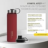 720°DGREE Edelstahl Trinkflasche “noLimit” in Rot – ( 710ml) - 6