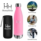 HoneyHolly Trinkflasche 500ml – Hell Pink - 2