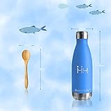 HoneyHolly Trinkflasche 350ml – Mittelblau - 4