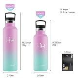 HoneyHolly Trinkflasche 500ml – Rosa Blau Grün - 4