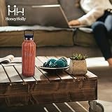 HoneyHolly Trinkflasche 600ml – ‎Holzmaserung - 5