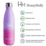HoneyHolly Trinkflasche 750ml – ‎‎Helles Lila Rosenrot - 5