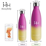 HoneyHolly Trinkflasche 750ml – ‎‎‎Rosenrot Hellgelb - 4