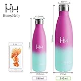 HoneyHolly Trinkflasche 500ml – ‎‎‎Rosenrot & Smaragd - 4