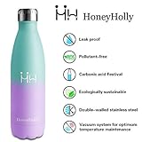HoneyHolly Trinkflasche 650ml – ‎‎‎‎Smaragd & Helles Lila - 2