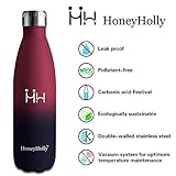 HoneyHolly Trinkflasche 650ml – ‎‎‎	‎Wein Rot Schwarz - 2