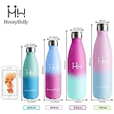 HoneyHolly Trinkflasche 500ml – Smaragd Himmelblau - 4