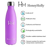 HoneyHolly Trinkflasche 500ml – ‎‎‎‎Volles Helles Lila - 2