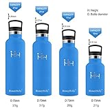 HoneyHolly Vakuum Isolierte Trinkflasche 350ml – ‎Ceruleanblau - 2