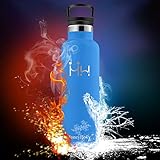 HoneyHolly Vakuum Isolierte Trinkflasche 350ml – ‎Ceruleanblau - 5
