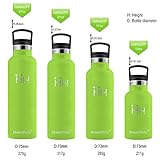 HoneyHolly Vakuum Isolierte Trinkflasche 350ml – ‎Gras Grün - 2