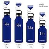 HoneyHolly Vakuum Isolierte Trinkflasche 350ml – ‎Navy Blau - 2