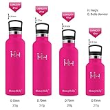 HoneyHolly Vakuum Isolierte Trinkflasche 350ml – ‎Rose Rot - 2