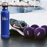 HoneyHolly Vakuum Isolierte Trinkflasche 1000ml – ‎Ceruleanblau - 6