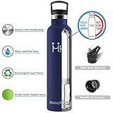 HoneyHolly Vakuum Isolierte Trinkflasche 1000ml – ‎Navy Blau - 3