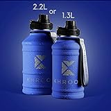 Khroom® Edelstahl Trinkflasche 2200ml – Blau - 3