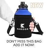 Khroom® Edelstahl Trinkflasche 2200ml – Braun - 5