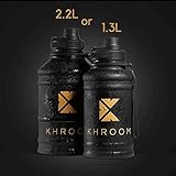 Khroom® Edelstahl Trinkflasche 2200ml – Schwarz - 3