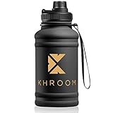 Khroom® Edelstahl Trinkflasche 1300ml – Schwarz - 2