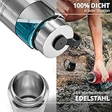 BeMaxx ACTIVE FLASK Edelstahl Trinkflasche 410ml – Classic Stainless - 6