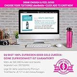 720°DGREE – uberBottle – Tritan Trinkflasche – Fuchsia Pink Crystalclear – Bundle Rezeptbuch - 7