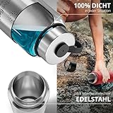 ACTIVE FLASK von BeMaxx Fitness 950ml (Classic Stainless) - 6