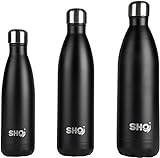 YOUR Bottle! von SHO 750ml (Jet Black) - 5
